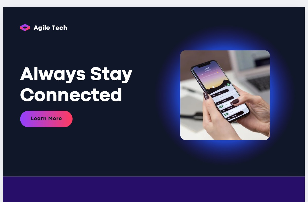 Marketing landing page